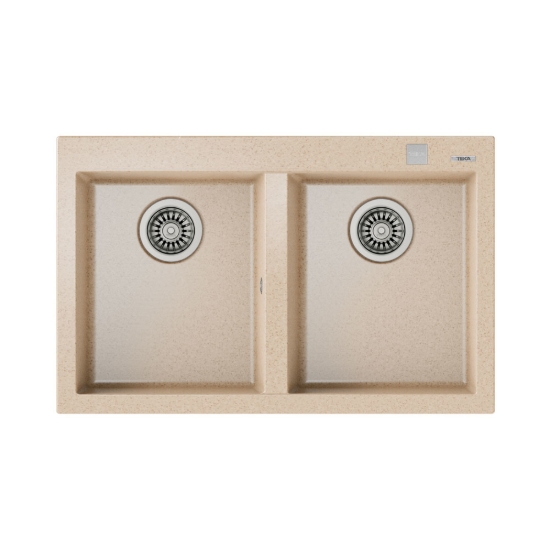 Εικόνα της Νεροχύτης Teka Forsquare 2C 790 TG (79x50) Avena Beige N.430.AB