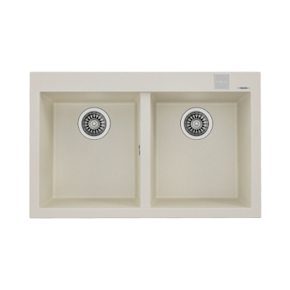 Εικόνα της Νεροχύτης Teka Forsquare 2C 790 TG (79x50) Bright Cream N.430.BC