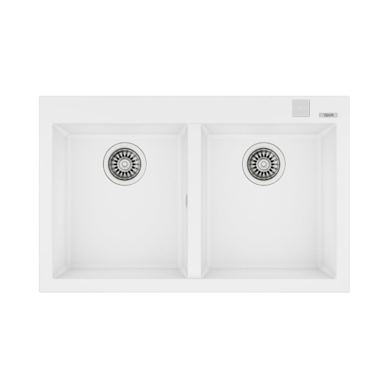 Εικόνα της Νεροχύτης Teka Forsquare 2C 790 TG (79x50) Artic White N.430.AW