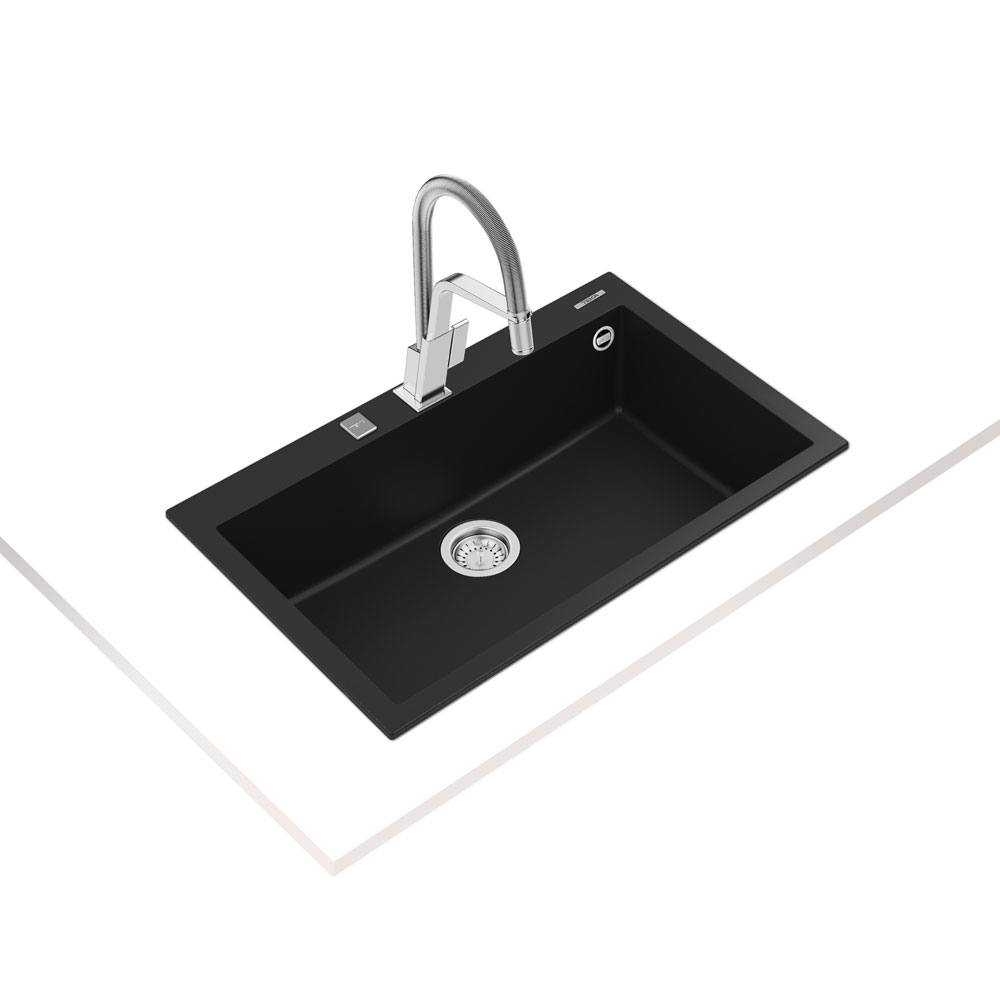 Εικόνα της Νεροχύτης Teka Forsquare 72.40 TG (79x50) Black N.431.BL