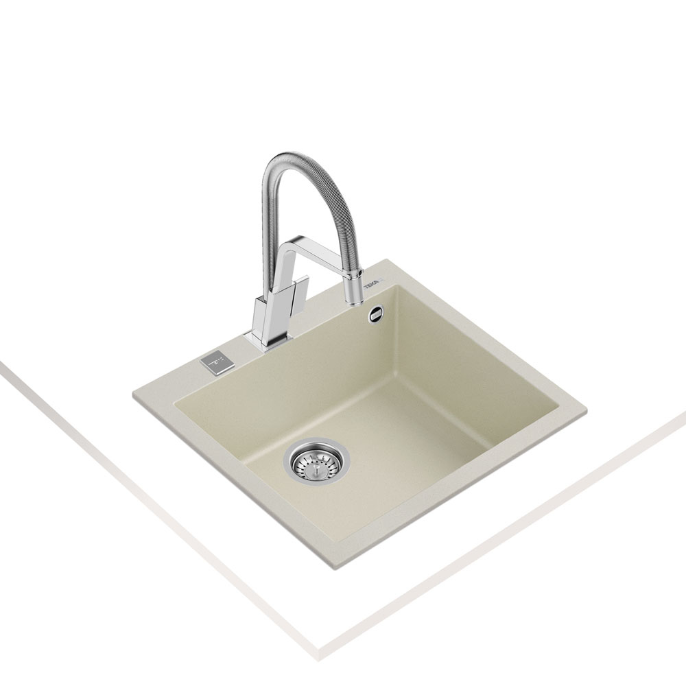 Εικόνα της Νεροχύτης Teka Forsquare 50.40 TG (57x50) Bright Cream N.432.BC