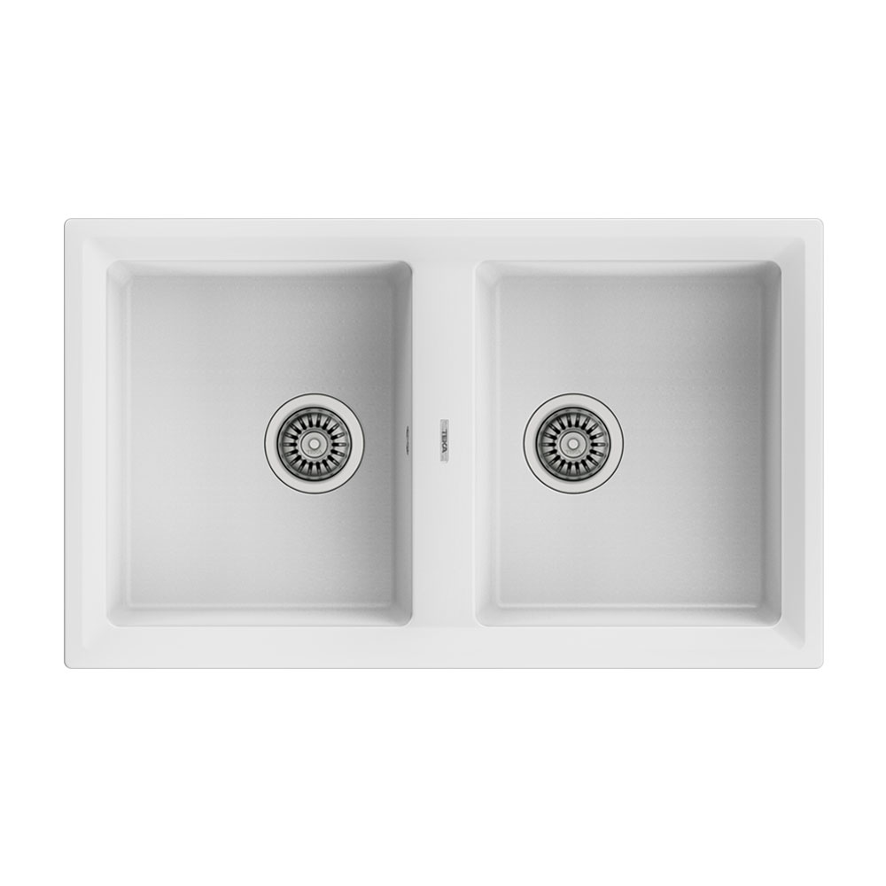 Εικόνα της Νεροχύτης Teka Stone 90 C-TG 2C (86x51) White N.440.WH
