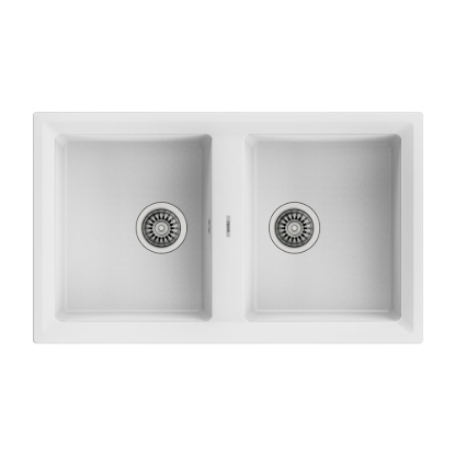 Εικόνα της Νεροχύτης Teka Stone 90 C-TG 2C (86x51) White N.440.WH