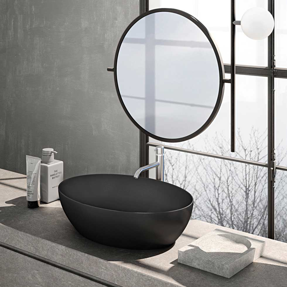 Εικόνα της Νιπτήρας Μπάνιου GSI Pura 8842-301 60x42cm White Matt