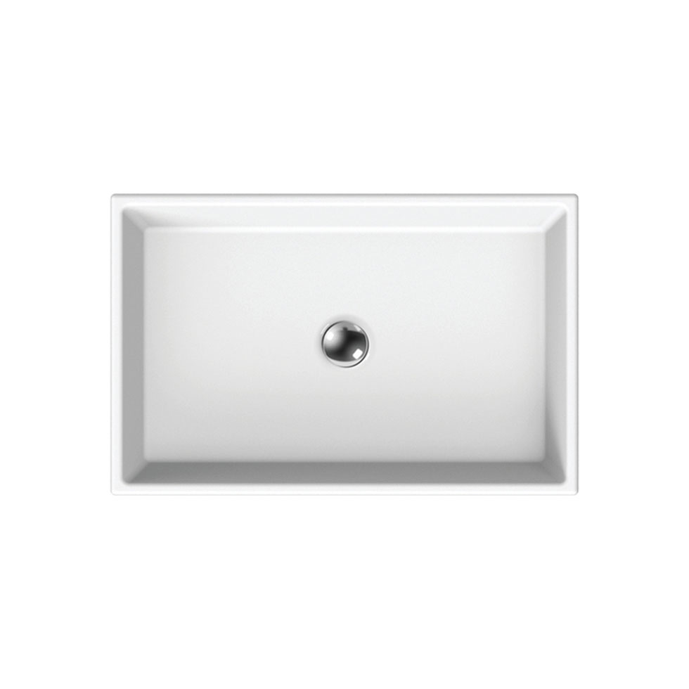 Εικόνα της Νιπτήρας Μπάνιου Scarabeo Teorema 60 5101-301 60x40cm Λευκό Ματ