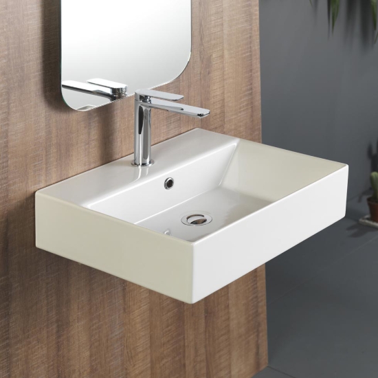 Εικόνα της Νιπτήρας Μπάνιου Bianco Ceramica Tetra N 32050 50x42cm