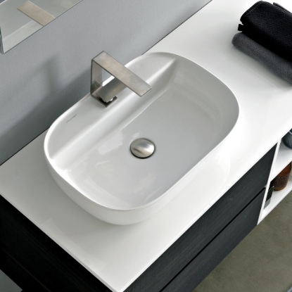 Εικόνα της Νιπτήρας Μπάνιου Scarabeo Glam/R 1802 56x38cm