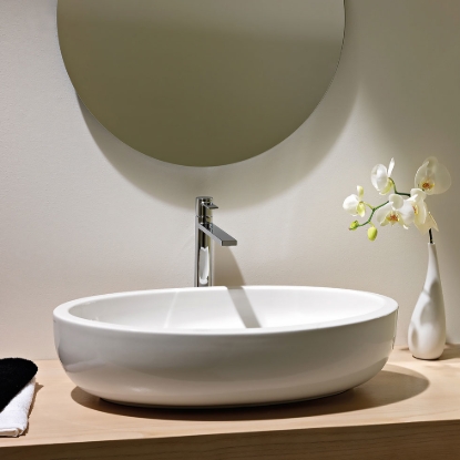 Εικόνα της Νιπτήρας Μπάνιου Scarabeo Planet 8111 66x38.5cm