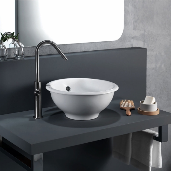 Εικόνα της Νιπτήρας Μπάνιου Scarabeo In-Out 8021 Ø39.5cm