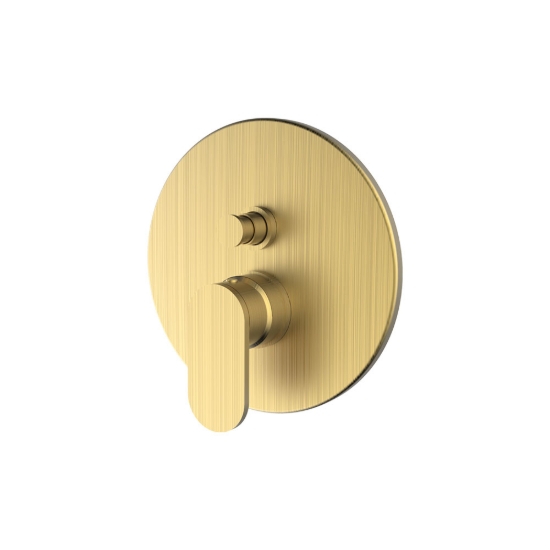 Εικόνα της Μίκτης Εντοιχισμού 2 Εξόδων Armando Vicario Slim 500050D-201 Brushed Gold