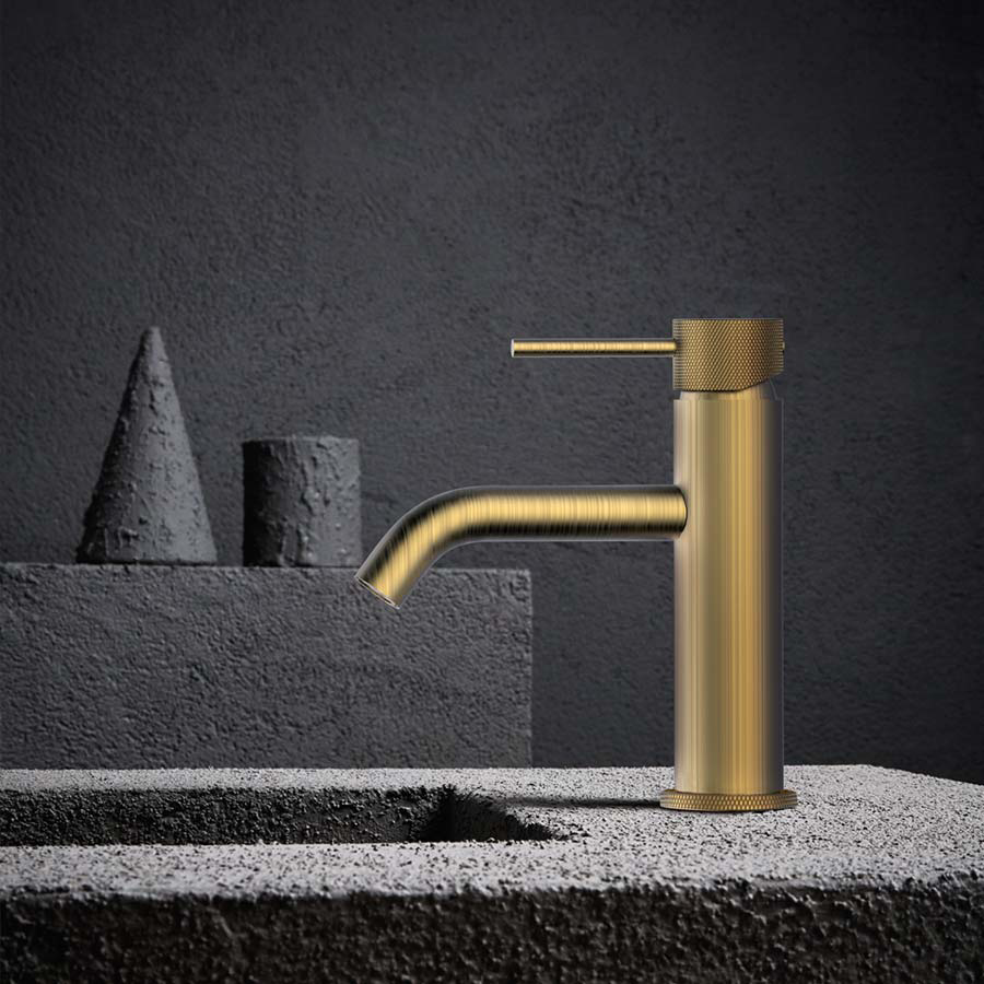 Εικόνα της Μπαταρία Νιπτήρος Armando Vicario Industrial 512010-201 Brushed Gold