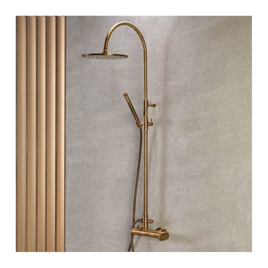 Εικόνα της Στήλη Ντούς 2 Εξόδων Armando Vicario Slim 500065-221 Antique Brass