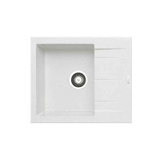 Εικόνα της Νεροχύτης Pyramis Pyragranite Alazia (59x50) 1B 1D Snow 079809011