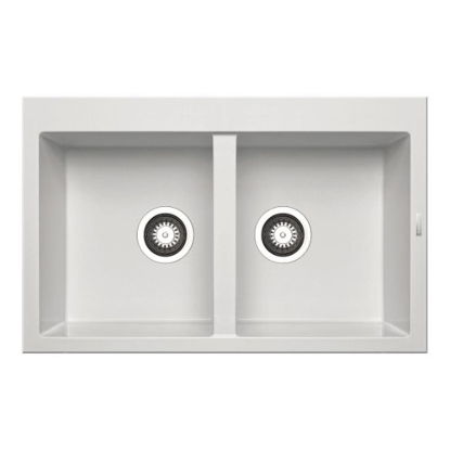 Εικόνα της Νεροχύτης Pyramis Pyragranite Alazia (79x50) 2B Snow 079810911