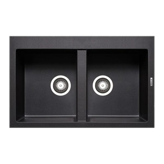 Εικόνα της Νεροχύτης Pyramis Pyragranite Alazia (79x50) 2B Carbon 079811011