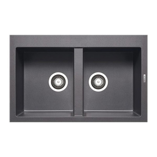 Εικόνα της Νεροχύτης Pyramis Pyragranite Alazia (79x50) 2B Iron Grey 070037211