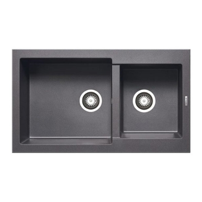 Εικόνα της Νεροχύτης Pyramis Pyragranite Alazia (86x50) 1 3/4B Iron Grey 070037611