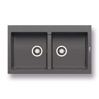 Εικόνα της Νεροχύτης Pyramis Pyragranite Athlos (86x50) 2B Iron Grey 070071711