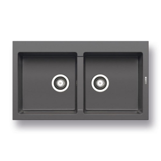 Εικόνα της Νεροχύτης Pyramis Pyragranite Athlos (86x50) 2B Iron Grey 070071711