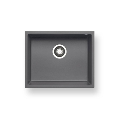 Εικόνα της Νεροχύτης Υποκαθήμενος Pyramis Pyragranite Tetragon (50x40) 1B Iron Grey 070067011