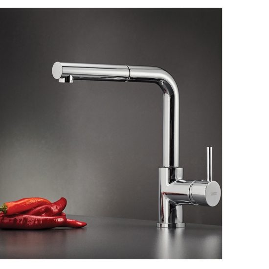 Εικόνα της Μπαταρία Κουζίνας Armando Vicario Fluo 18580-100 Ντους Χρωμέ