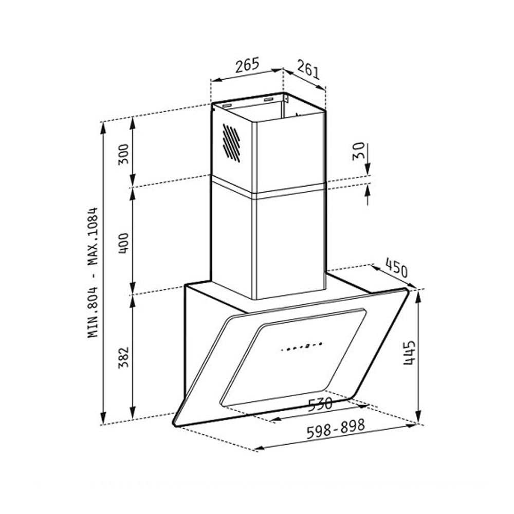 Εικόνα της Απορροφητήρας Pyramis Fiero 60cm 065023301
