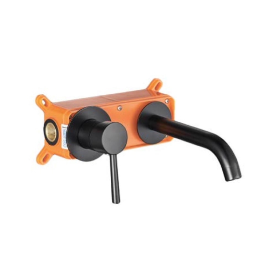 Εικόνα της Μπαταρία Νιπτήρος Εντοιχισμού Interflex Pure 086993 Black Matt