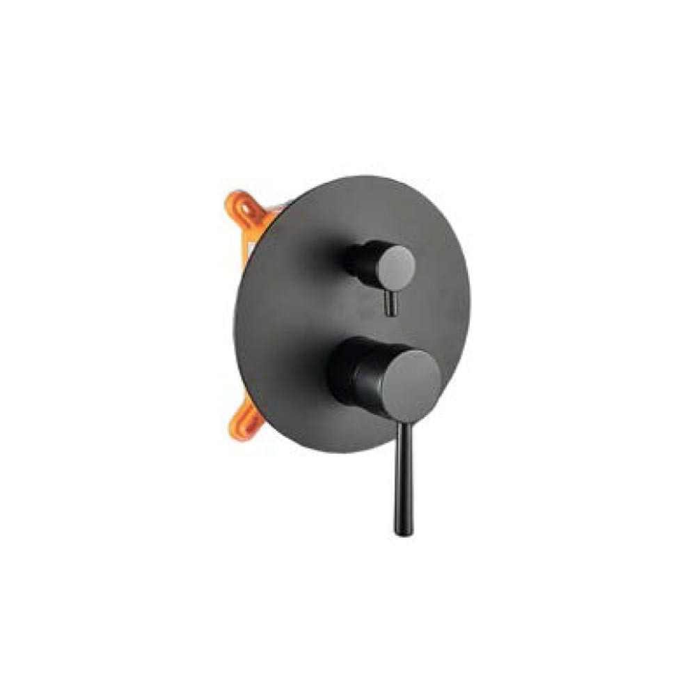 Εικόνα της Μίκτης Εντοιχισμού 2 Εξόδων Interflex Pure 087133 Black Matt