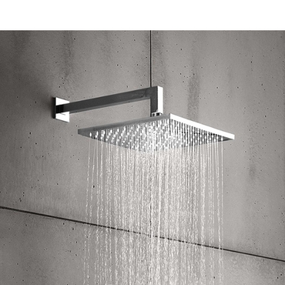 Εικόνα της Ανακλινόμενη Κεφαλή ABS 30x30 Με Επίτοιχο Μπράτσο 35cm E044043-100 + C23500 Χρωμέ