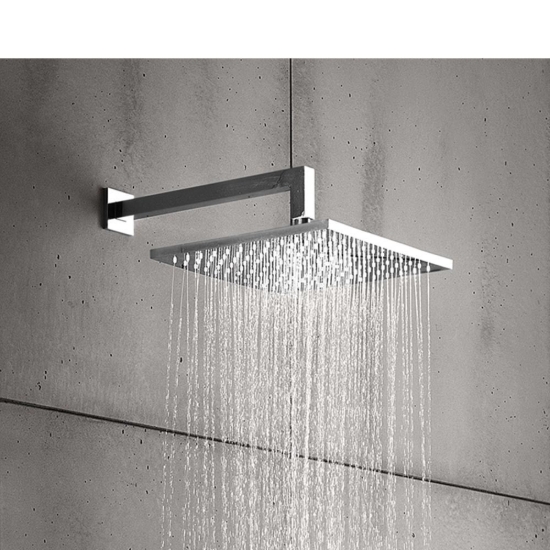 Εικόνα της Ανακλινόμενη Κεφαλή ABS 30x30 Με Επίτοιχο Μπράτσο 35cm E044043-100 + C23500 Χρωμέ