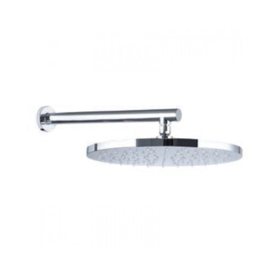 Εικόνα της Ανακλινόμενη Κεφαλή ABS Ø20 Με Επίτοιχο Μπράτσο 35cm E044075-100 + C13500L Χρωμέ