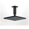 Εικόνα της Ανακλινόμενη Κεφαλή ABS 20x20 Με Μπράτσο Οροφής 10cm E044077-400 + R50812-400 Black Matt