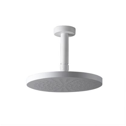 Εικόνα της Ανακλινόμενη Κεφαλή ABS Ø20 Με Μπράτσο Οροφής 10cm E044075-300 + R50813-300 White Matt