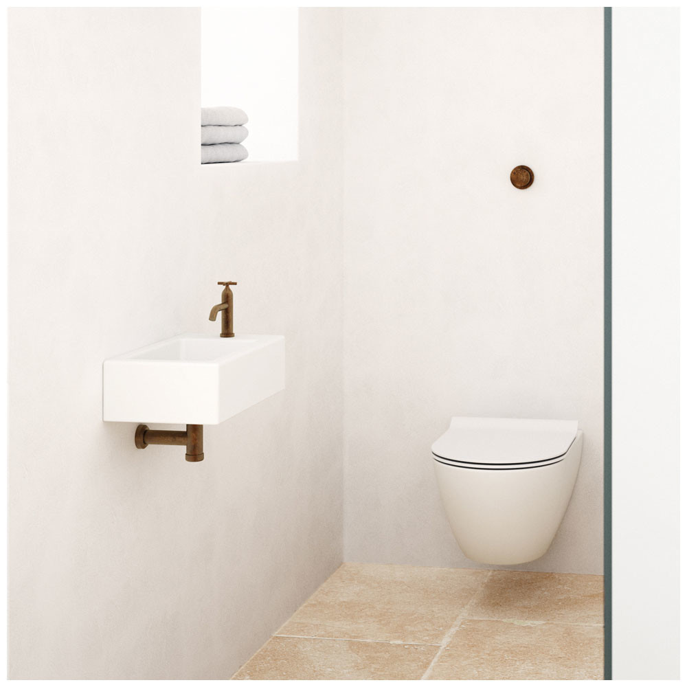 Εικόνα της Λεκάνη Κρεμαστή GSI Pura Swirl 881600SC-301 50cm White Matt Με Slim Soft Close Κάλυμμα