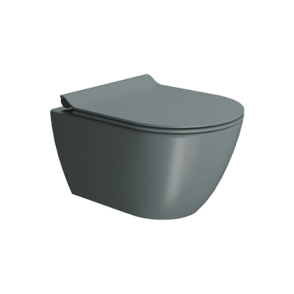 Εικόνα της Λεκάνη Κρεμαστή GSI Pura Swirl 881600SC-901 50cm Agave Με Slim Soft Close Κάλυμμα