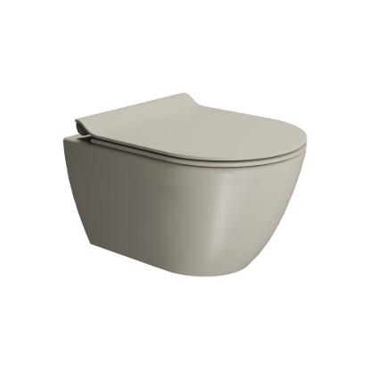 Εικόνα της Λεκάνη Κρεμαστή GSI Pura Swirl 881600SC-520 50cm Creta Με Slim Soft Close Κάλυμμα