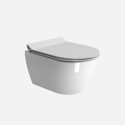 Εικόνα της Λεκάνη Κρεμαστή GSI Pura Swirl 881600SC 50cm Με Slim Soft Close Κάλυμμα