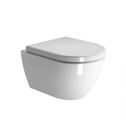 Εικόνα της Λεκάνη Κρεμαστή GSI Pura Swirl 881600C 50cm Με Soft Close Κάλυμμα