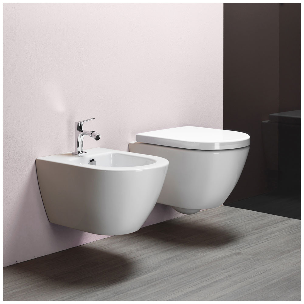 Εικόνα της Λεκάνη Κρεμαστή GSI Pura Swirl 881600C 50cm Με Soft Close Κάλυμμα