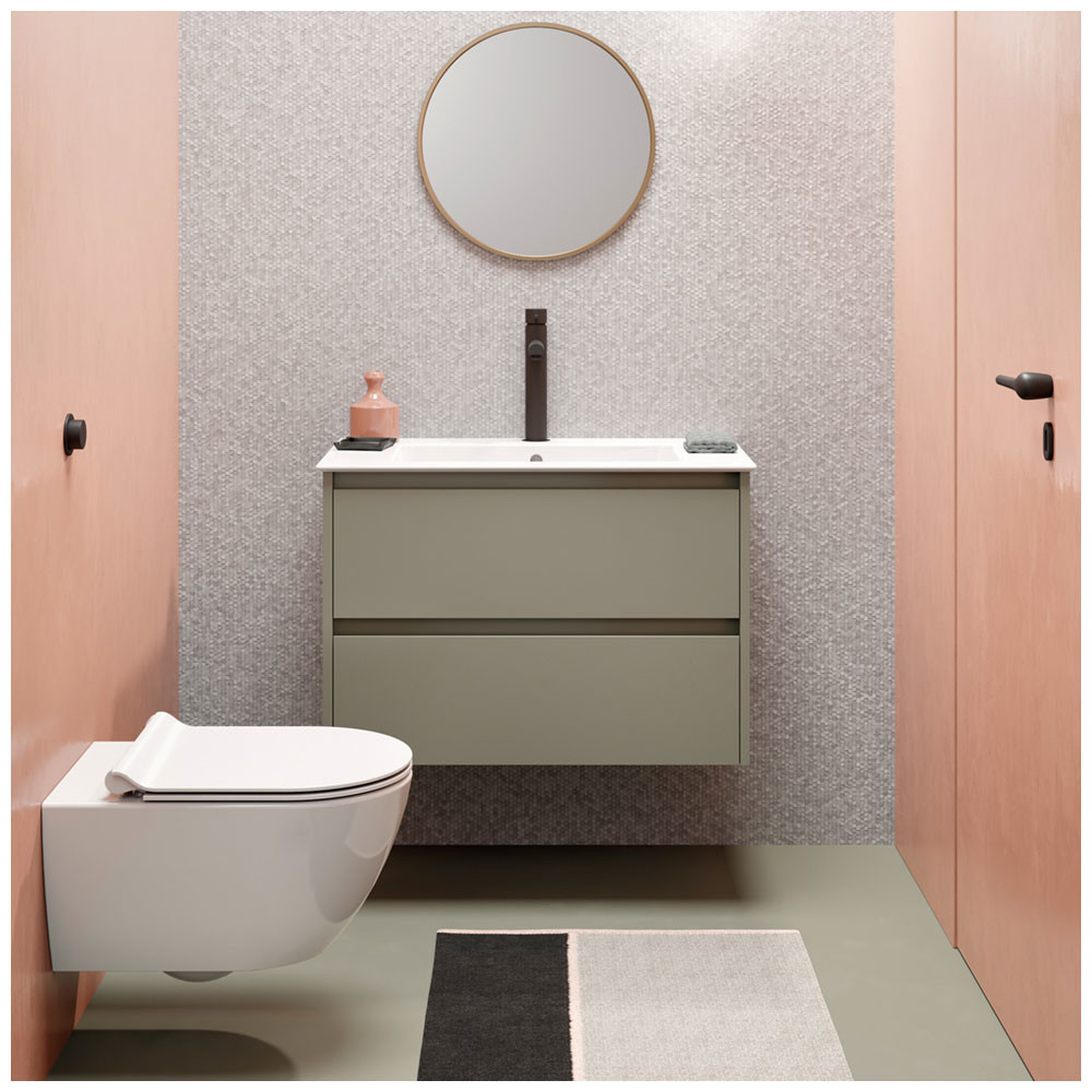 Εικόνα της Λεκάνη Κρεμαστή GSI Pura Swirl 881500C 55cm Με Soft Close Κάλυμμα