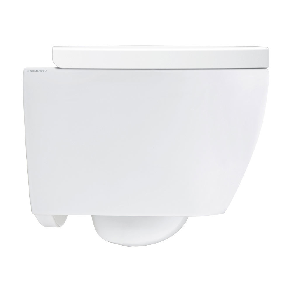 Εικόνα της Λεκάνη Κρεμαστή Scarabeo Moon Clean Flush 552400C Rimless 45cm Με Soft Close Κάλυμμα
