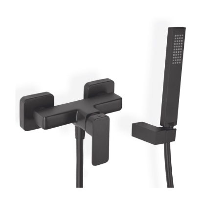 Εικόνα της Μπαταρία Ντουζιέρας Eurorama Quadra 144150-400 Black Matt