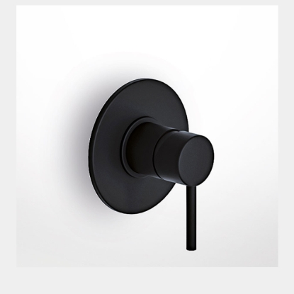 Εικόνα της Μίκτης Εντοιχισμού 1 Εξόδου Eurorama Tonda 145055-400 Black Matt