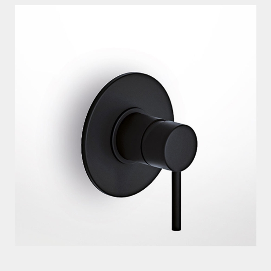 Εικόνα της Μίκτης Εντοιχισμού 1 Εξόδου Eurorama Tonda 145055-400 Black Matt