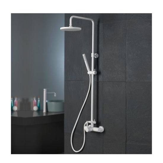 Εικόνα της Στήλη Ντούς 2 Εξόδων La Torre New Tech 12065-300 White Matt