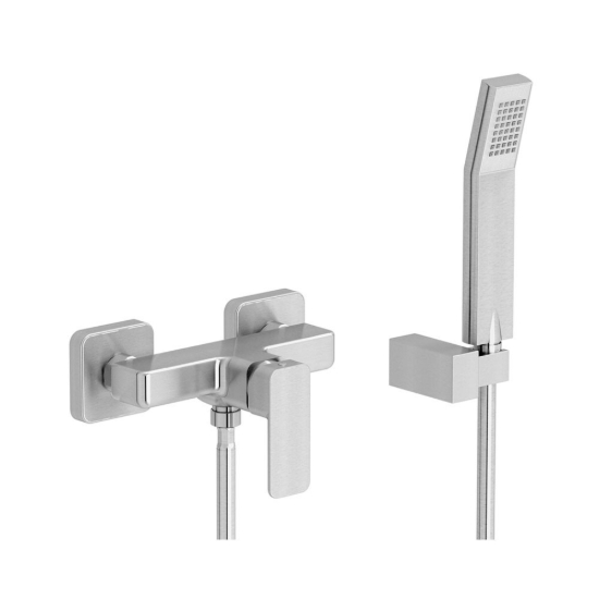 Εικόνα της Μπαταρία Ντουζιέρας Eurorama Quadra 144150-110 Inox