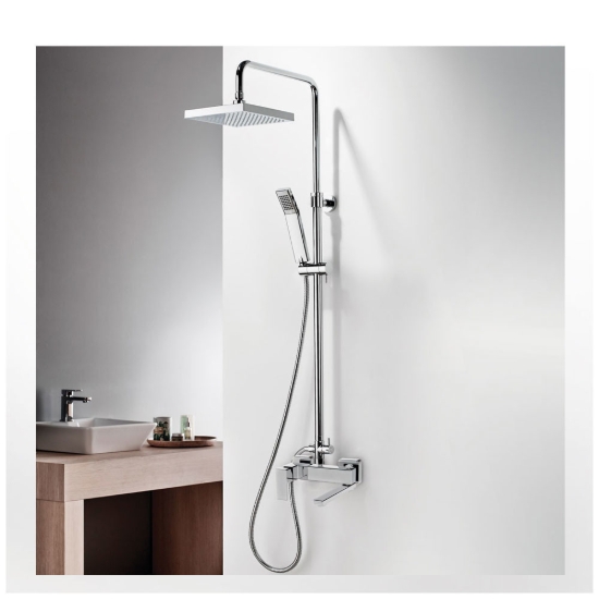 Εικόνα της Στήλη Ντούς 3 Εξόδων La Torre Profili Plus 46026-100 Με Κολώνα Σταθερού  Ύψους