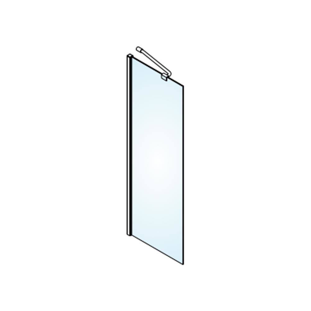 Εικόνα της Διαχωριστικό Ντους Devon Iwis Walk-in IW80C-300 White Matt 77-79cm