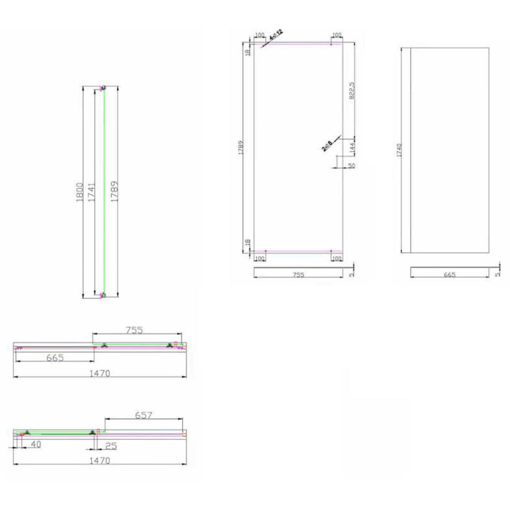 Εικόνα της Καμπίνα Ντουσιέρας Starlet Slider 1+1 SLS150T-100 147-151cm Clear