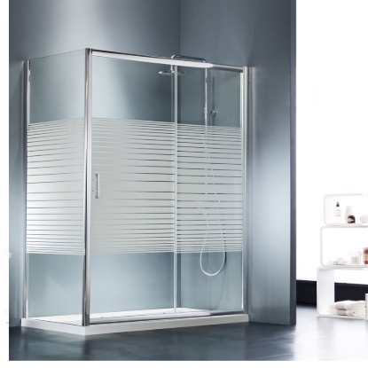 Εικόνα της Καμπίνα Ντουσιέρας Starlet Slider 1+1 SLS120S-100 117-121cm Stripes